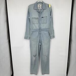 Women's Free People x Lee Union Coverall Barely Blue XS Extra Small